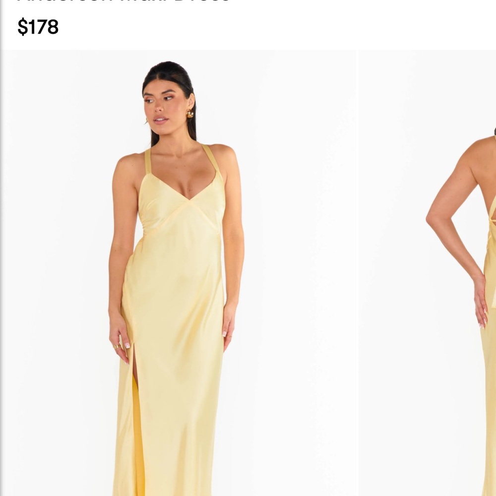 Show Me Your MuMu Yellow Maxi Anderson Dress